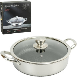 Сковорода-сотейник з нержавіючої сталі 