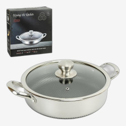 Сковорода-сотейник из нержавеющей стали 