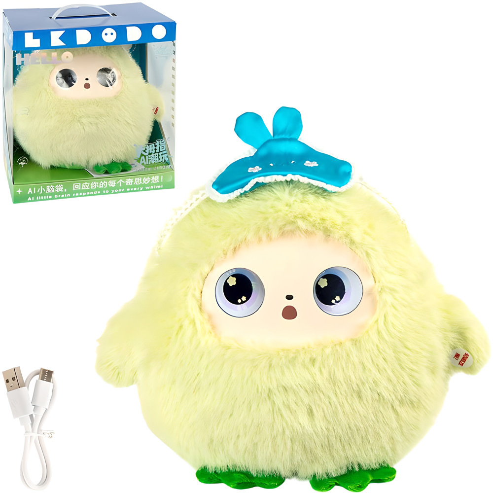 Інтерактивна м'яка іграшка з ШІ, 27х22х16 см, Wi-Fi + Bluetooth