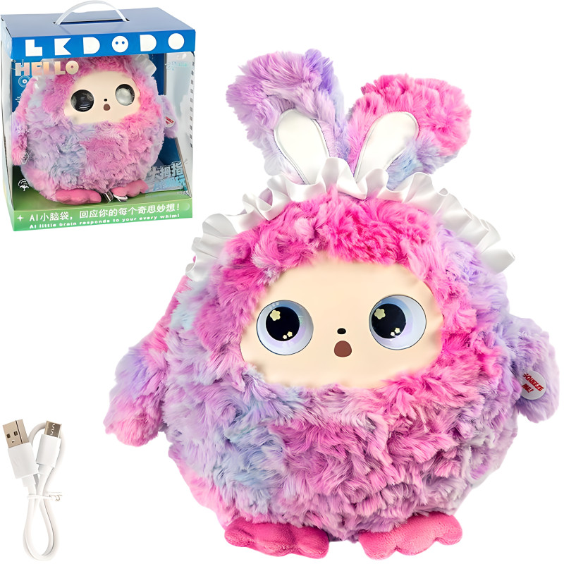 Інтерактивна м'яка іграшка з AI голосовим спілкуванням 30см