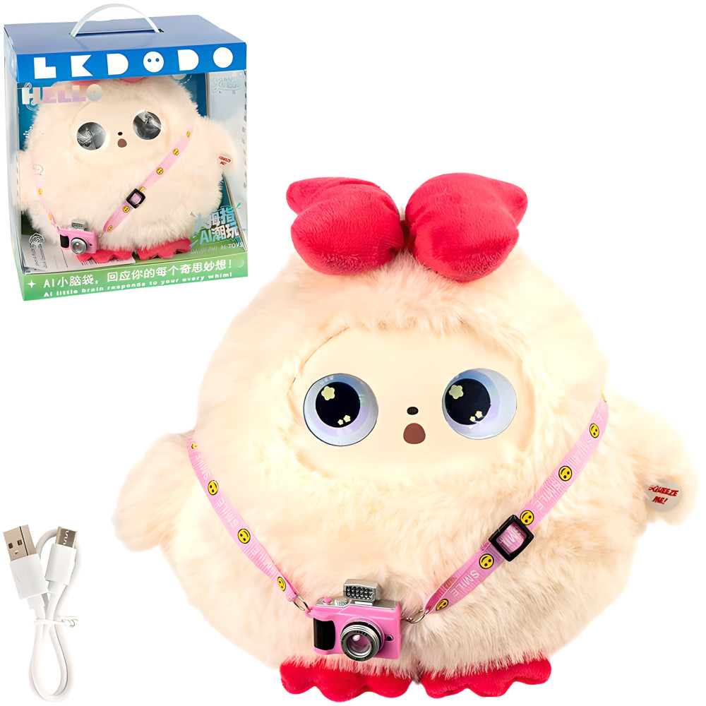 Інтерактивна м'яка іграшка з AI, 27см, Wi-Fi та Bluetooth