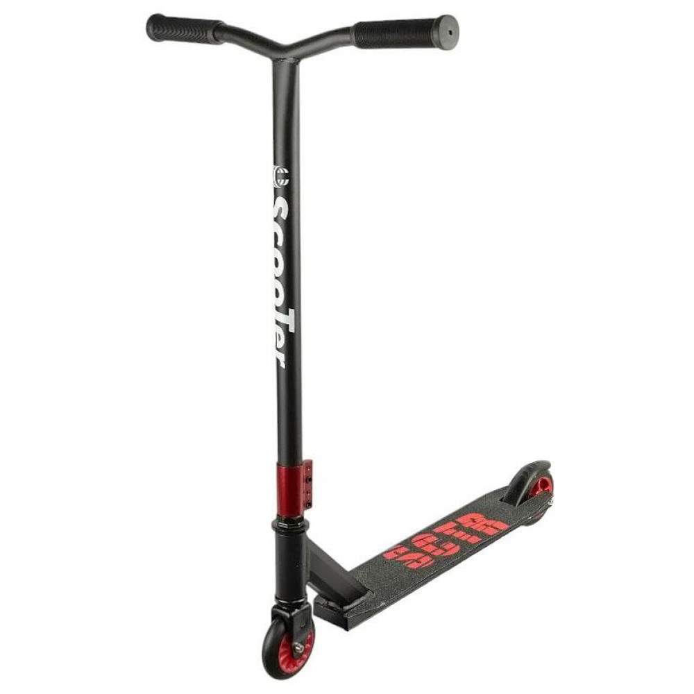 Самокат трюковый алюминиевый 100мм PU ABEC-7 до 80кг RED