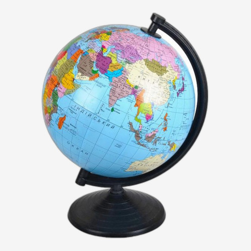 Глобус D260 мм украинский, политический в картонной упаковке