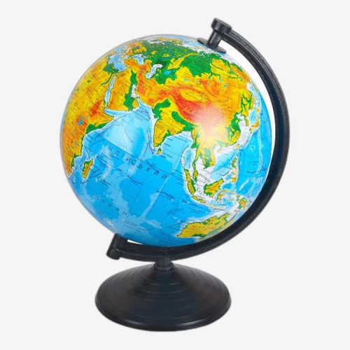 Глобус D260 мм украинский, географический  в картонной упаковке