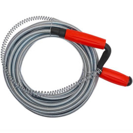 Трос сантехнічний для прочищення труб 5м D8см з ручкою