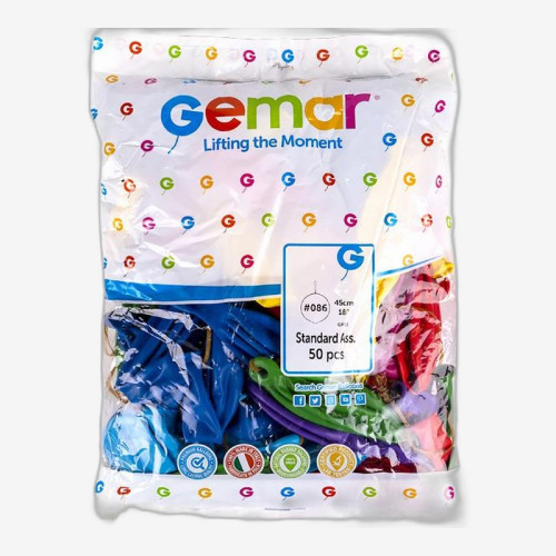 Шарики Панч-бол 18 пастель без рисунка