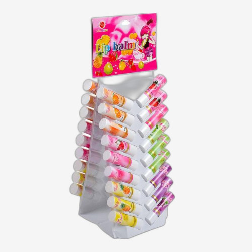 Гігієнічні помади «Фрукти» білий футляр, 36 шт (3006)