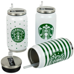 Термокружка 350мл 14*7см из нержавеющей стали с трубочкой X2-46