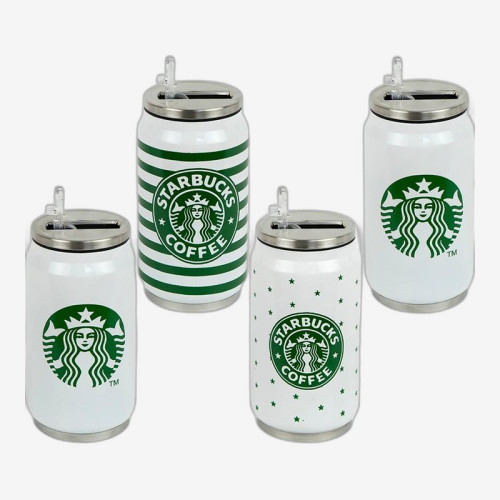 Термокружка з нержавіючої сталі 350 мл 14×7 см із трубочкою X2-46