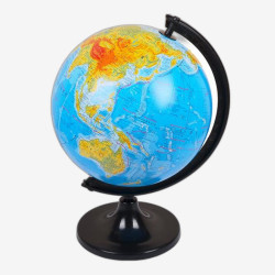 Глобус D320 мм украинский, географический  в картонной упаковке