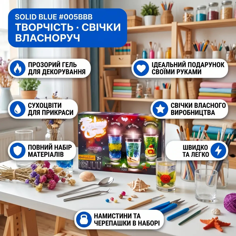 Набір для виготовлення гелевих свічок